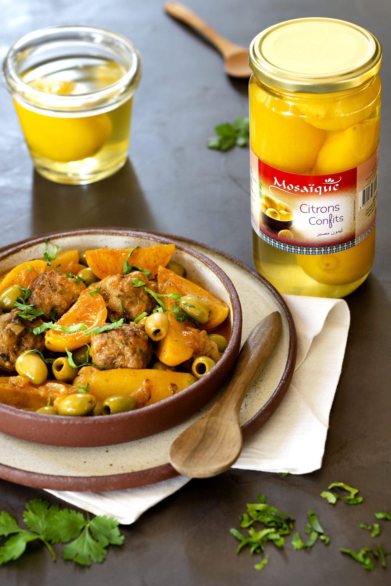 Tajine de kefta aux citrons confits Mosaïque